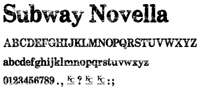 Subway Novella font